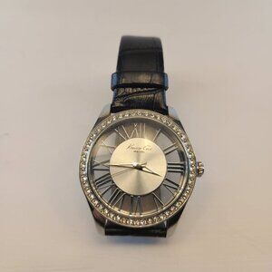 Kenneth Cole KC4851 Ladies Sparkling Crystal Bezel Transparent Watch KC10008034